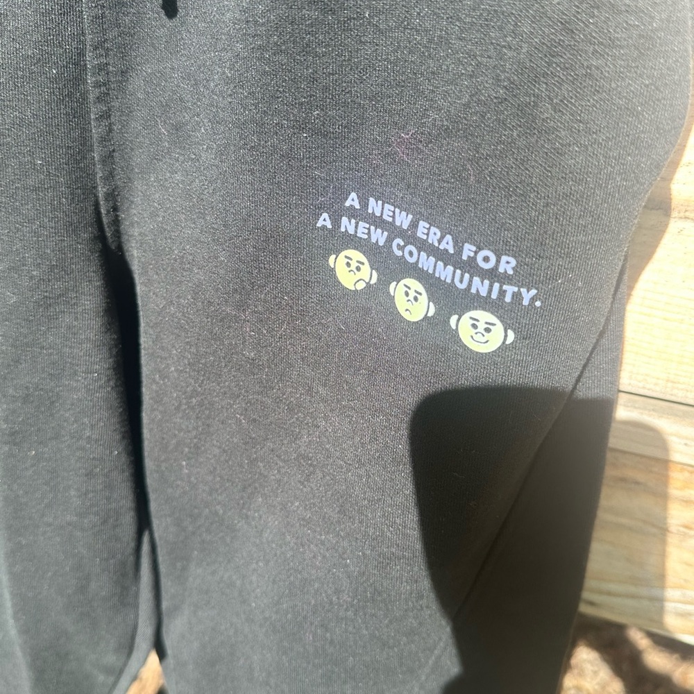 Zara Kids Black Cartoon Joggers with Tapered Ankles | Size 13-14 - Picture 3 of 4